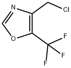 4-(CHLOROMETHYL)-5-(TRIFLUOROMETHYL)-1,3-OXAZOLE 구조식 이미지