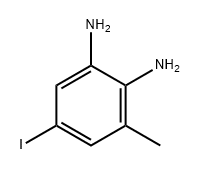 1,2-Benzenediamine, 5-iodo-3-methyl- 구조식 이미지