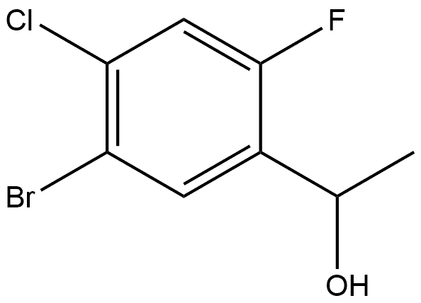 5-Bromo-4-chloro-2-fluoro-α-methylbenzenemethanol Structure