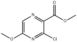 2-Pyrazinecarboxylic acid, 3-chloro-5-methoxy-, methyl ester Structure