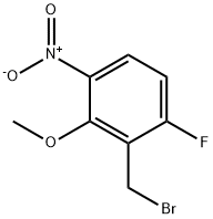 6-Fluoro-2-methoxy-3-nitrobenzyl bromide Structure