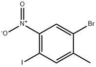 2-Bromo-5-iodo-4-nitrotoluene 구조식 이미지