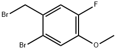 2-Bromo-5-fluoro-4-methoxybenzyl bromide Structure