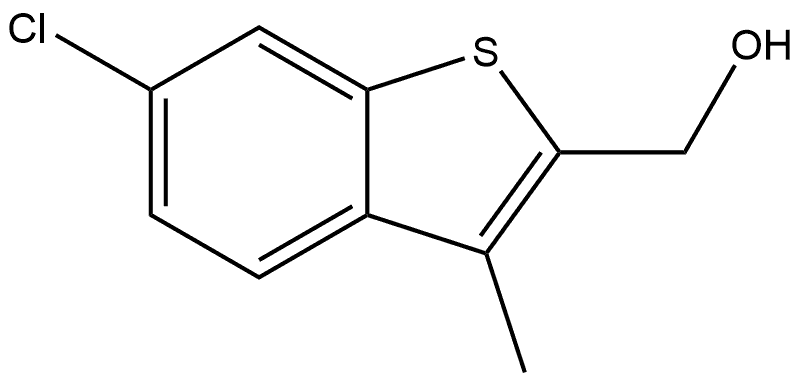 (6-chloro-3-methylbenzo[b]thiophen-2-yl)methanol Structure