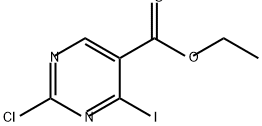 ethyl 2-chloro-4-iodopyrimidine-5-carboxylate 구조식 이미지