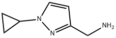 1-(1-cyclopropyl-1H-pyrazol-3-yl)methanamine Structure