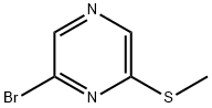 Pyrazine, 2-bromo-6-(methylthio)- Structure