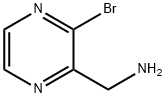 2-Pyrazinemethanamine, 3-bromo- Structure