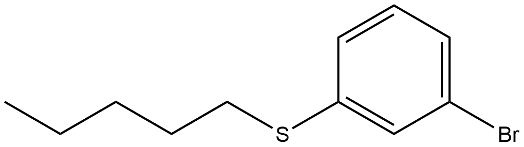 1-Bromo-3-(pentylthio)benzene Structure