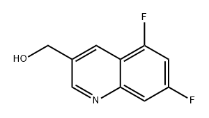 3-Quinolinemethanol, 5,7-difluoro- Structure