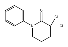 2-Piperidinone, 3,3-dichloro-1-phenyl- Structure