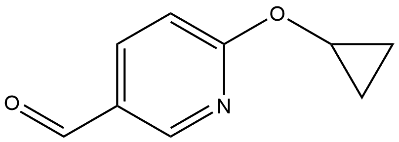 6-(Cyclopropyloxy)-3-pyridinecarboxaldehyde 구조식 이미지