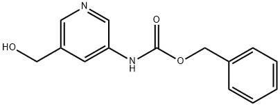 Benzyl (5-(hydroxymethyl)pyridin-3-yl)carbamate 구조식 이미지