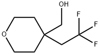 2H-Pyran-4-methanol, tetrahydro-4-(2,2,2-trifluoroethyl)- Structure