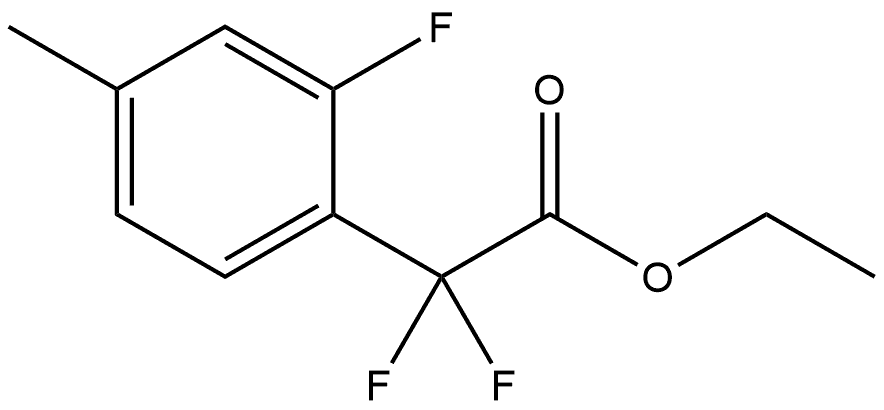 Ethyl α,α,2-trifluoro-4-methylbenzeneacetate Structure