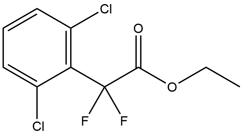 Ethyl 2,6-dichloro-α,α-difluorobenzeneacetate Structure