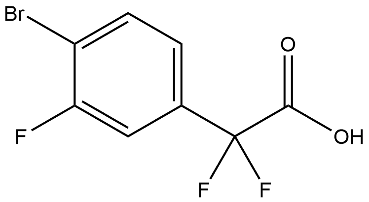 Benzeneacetic acid, 4-bromo-α,α,3-trifluoro- 구조식 이미지