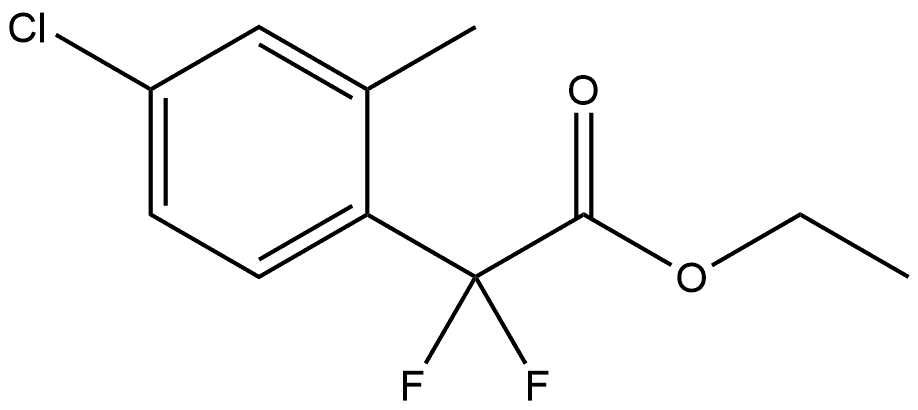 Ethyl 4-chloro-α,α-difluoro-2-methylbenzeneacetate Structure