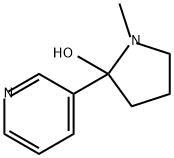 2-Pyrrolidinol, 1-methyl-2-(3-pyridinyl)- Structure