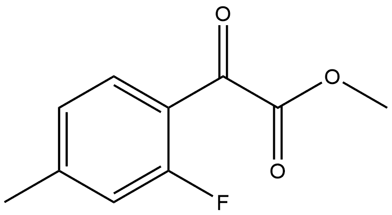 Methyl 2-fluoro-4-methyl-α-oxobenzeneacetate Structure