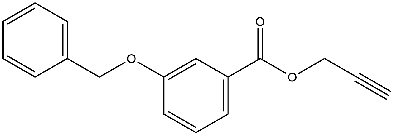 2-Propyn-1-yl 3-(phenylmethoxy)benzoate 구조식 이미지