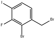 2-Bromo-3-fluoro-4-iodobenzyl bromide Structure