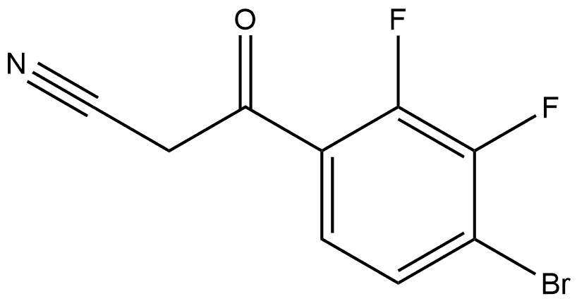 4-Bromo-2,3-difluorobenzoylacetonitrile Structure