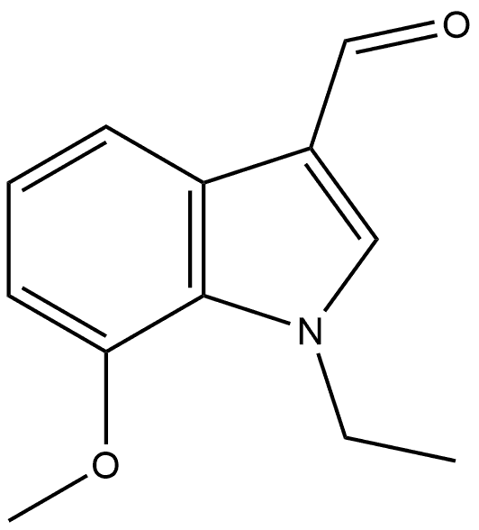 1-Ethyl-7-methoxy-1H-indole-3-carboxaldehyde Structure