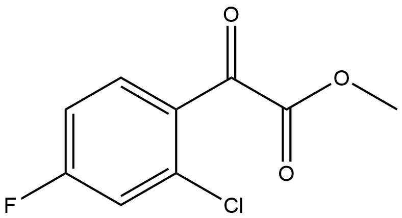 Methyl 2-chloro-4-fluoro-α-oxobenzeneacetate Structure