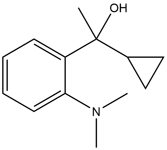 Benzenemethanol, α-cyclopropyl-2-(dimethylamino)-α-methyl- Structure