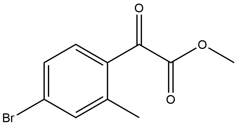 Methyl 4-bromo-2-methyl-α-oxobenzeneacetate Structure