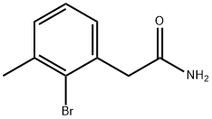 Benzeneacetamide, 2-bromo-3-methyl- Structure