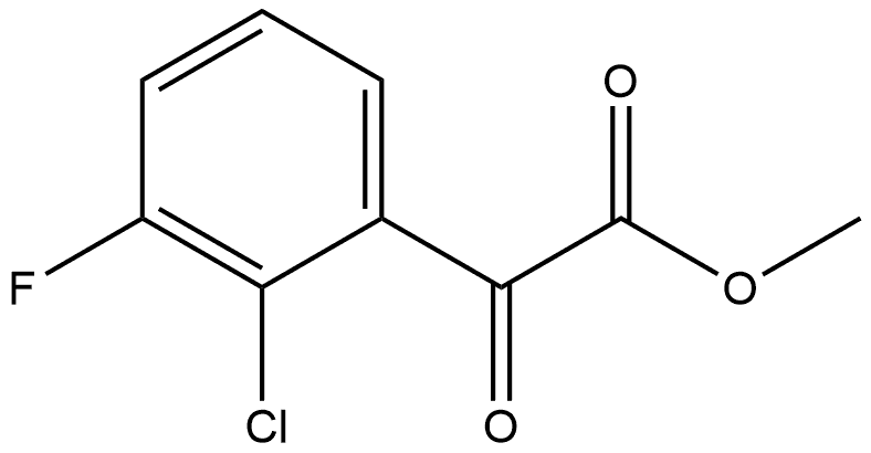 Methyl 2-chloro-3-fluoro-α-oxobenzeneacetate Structure