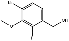 (4-Bromo-2-fluoro-3-methoxyphenyl)methanol Structure