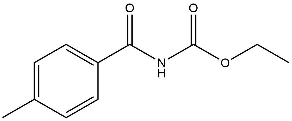 Carbamic acid, N-(4-methylbenzoyl)-, ethyl ester Structure