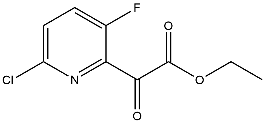 Ethyl 6-chloro-3-fluoro-α-oxo-2-pyridineacetate Structure