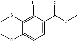 Methyl 2-fluoro-4-methoxy-3-(methylthio)benzoate Structure