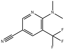 3-?Pyridinecarbonitrile?, 6-?(dimethylamino)?-?5-?(trifluoromethyl)?- Structure