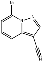 Pyrazolo[1,5-a]pyridine-3-carbonitrile, 7-bromo- 구조식 이미지