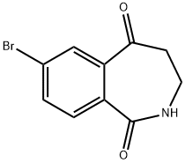 7-Bromo-3,4-dihydro-1H-2-benzazepine-1,5(2H)-dione 구조식 이미지