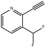 3-(Difluoromethyl)-2-ethynylpyridine Structure