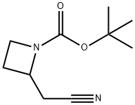 1,1-Dimethylethyl 2-(cyanomethyl)-1-azetidinecarboxylate Structure