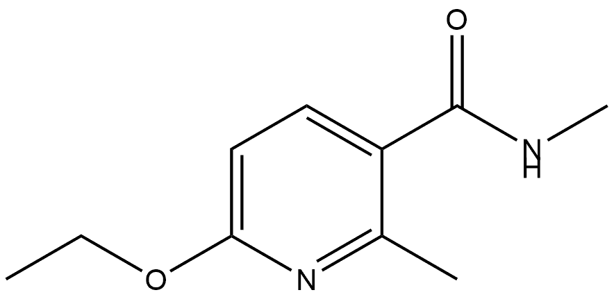 6-Ethoxy-N,2-dimethyl-3-pyridinecarboxamide Structure