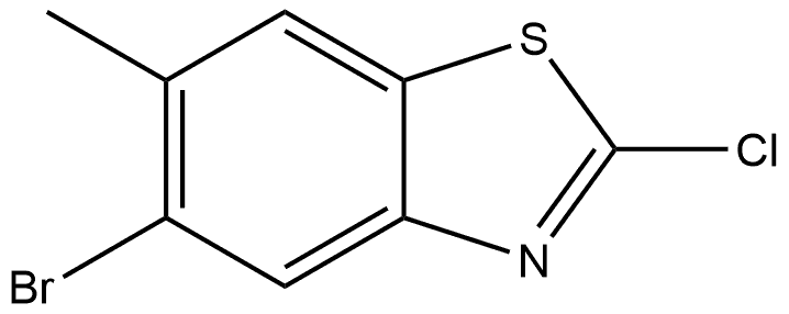 5-Bromo-2-chloro-6-methylbenzothiazole Structure