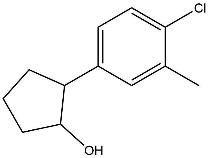 2-(4-Chloro-3-methylphenyl)cyclopentanol Structure