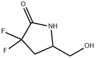 2-Pyrrolidinone, 3,3-difluoro-5-(hydroxymethyl)- Structure