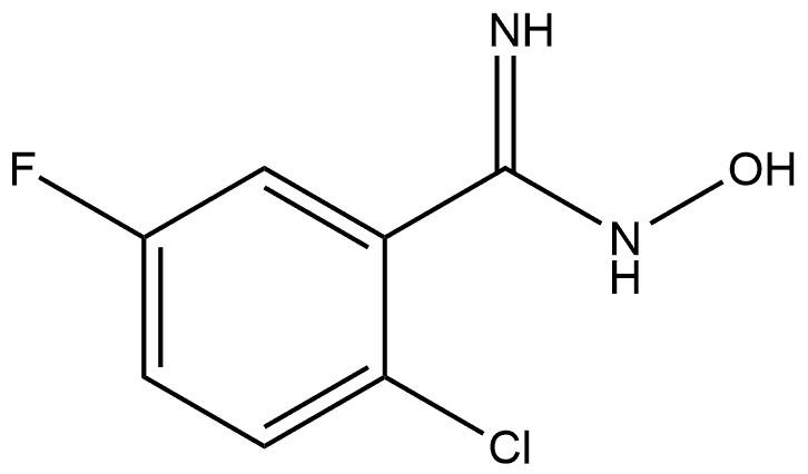 2-Chloro-5-fluoro-N-hydroxybenzenecarboximidamide Structure