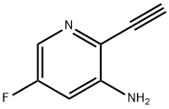 2-ethynyl-5-fluoropyridin-3-amine Structure