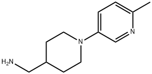 4-Piperidinemethanamine, 1-(6-methyl-3-pyridinyl)- Structure