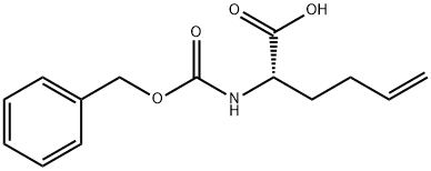 5-Hexenoic acid, 2-[[(phenylmethoxy)carbonyl]amino]-, (2S)- Structure